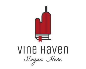 Wine Glove Book logo design