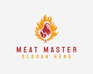 Flame Chicken Grill logo design