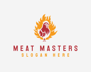 Flame Chicken Grill logo design