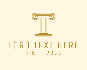 Gold - Ancient Column Business logo design
