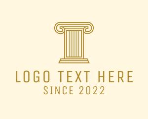 E Commerce - Ancient Column Business logo design