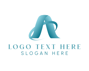 Stockholder - Modern Letter A Orbit logo design