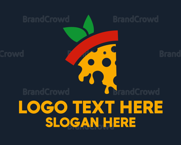 Tomato Slice Pizza Logo