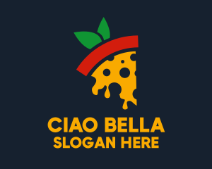 Tomato Slice Pizza logo design