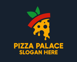 Pizza - Tomato Slice Pizza logo design