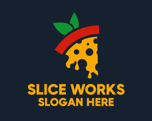 Slice - Tomato Slice Pizza logo design