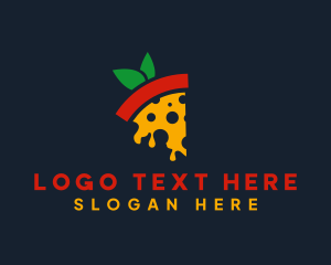 Tomato Slice Pizza Logo