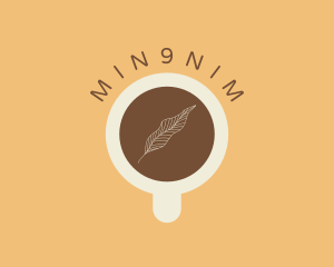 Coffee Cup Leaf Logo