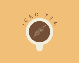 Coffee Cup Leaf logo design