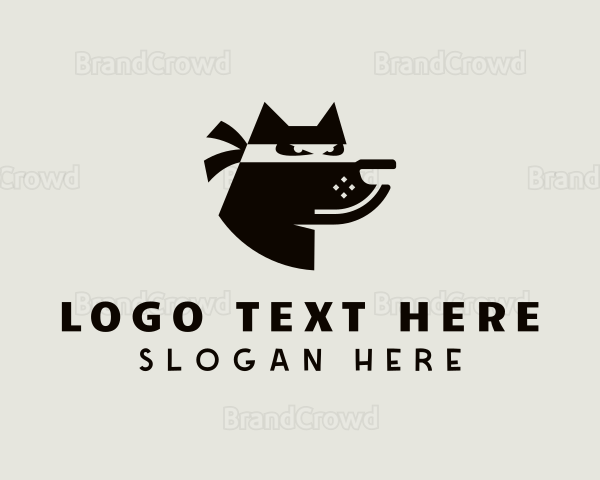 Dog Bandit Ninja Logo