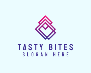 Geometric Diamond Pattern  Logo