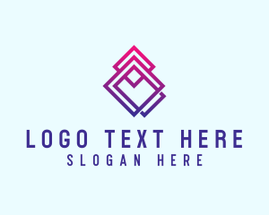 Geometric Diamond Pattern  Logo