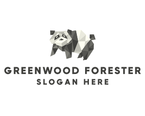 Forest Wild Panda  logo design