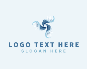 Slack - Fan Ventilation  Propeller logo design