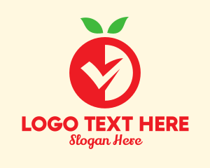 Supermarket - Fresh Red Fruit logo design