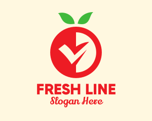 Fresh Red Fruit logo design