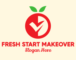 Fresh Red Fruit logo design