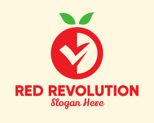 Fresh Red Fruit logo design