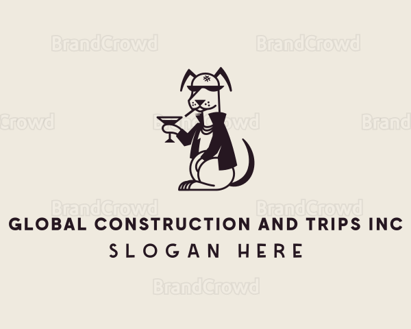 Pet Animal Dog Bar Logo