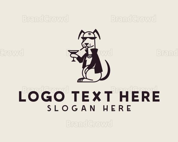 Pet Animal Dog Bar Logo