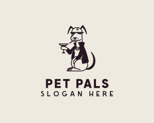 Pet Animal Dog Bar logo design