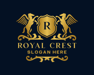 Pegasus Royal Crest logo design