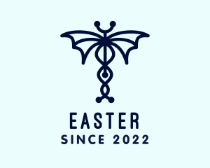 Medical Center - Veterinary Stethoscope Wings logo design