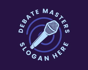 Debate - Entertainment Audio Mic logo design