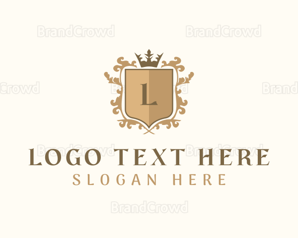 Shield Crown Wreath Firm Logo