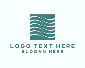 Current - Wave Swim Ocean logo design