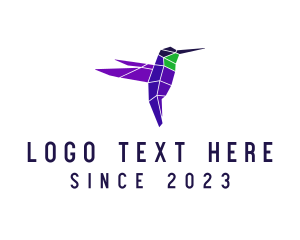 Bird - Cyber Hummingbird Technology logo design