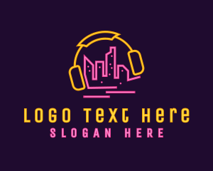 City Skyline Music Bar Logo