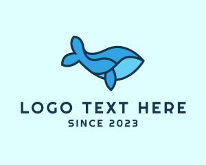Blue - Aquatic Whale Waterpark logo design