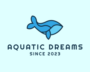 Aquatic Whale Waterpark logo design