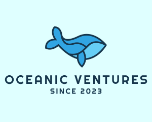 Aquatic Whale Waterpark logo design