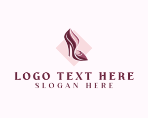 Shoe - Stylish Fashion High Heels logo design