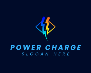 Power Lightning Energy logo design