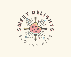 Ice Cream Cookie Dessert logo design