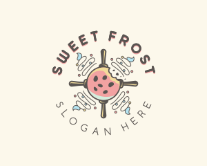 Ice Cream Cookie Dessert logo design