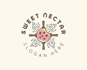 Ice Cream Cookie Dessert logo design