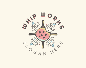 Ice Cream Cookie Dessert logo design