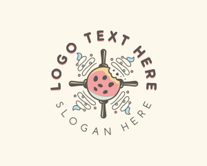 Ice Cream Cookie Dessert Logo