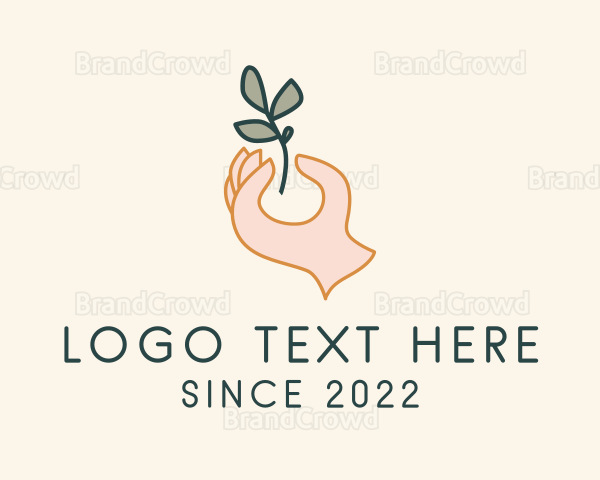 Herbal Plant Hand Logo