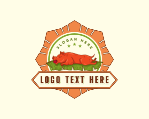 Roasted Pig - Roast Pig Lechon logo design