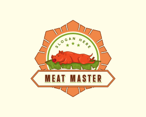 Roast Pig Lechon logo design