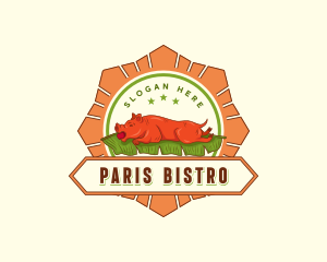 Roast Pig Lechon logo design