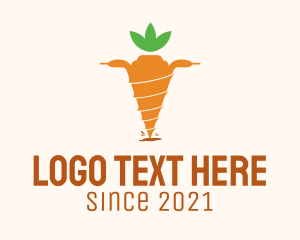 Food Production - Drill Carrot Farm logo design