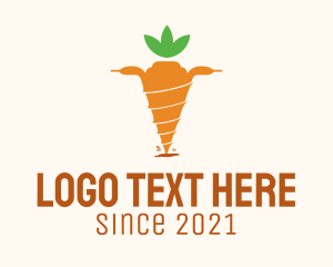 Food Store - Drill Carrot Farm logo design