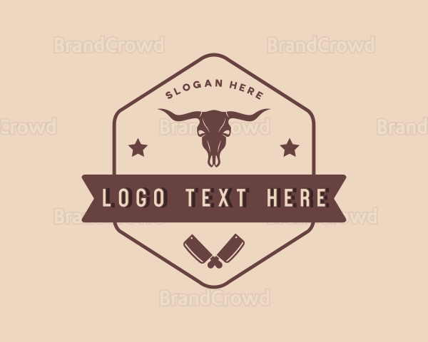 Beef Meat Butcher Logo