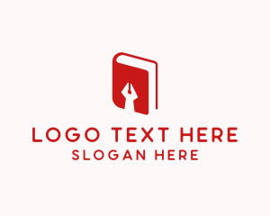 Professional - Ink Pen Book logo design